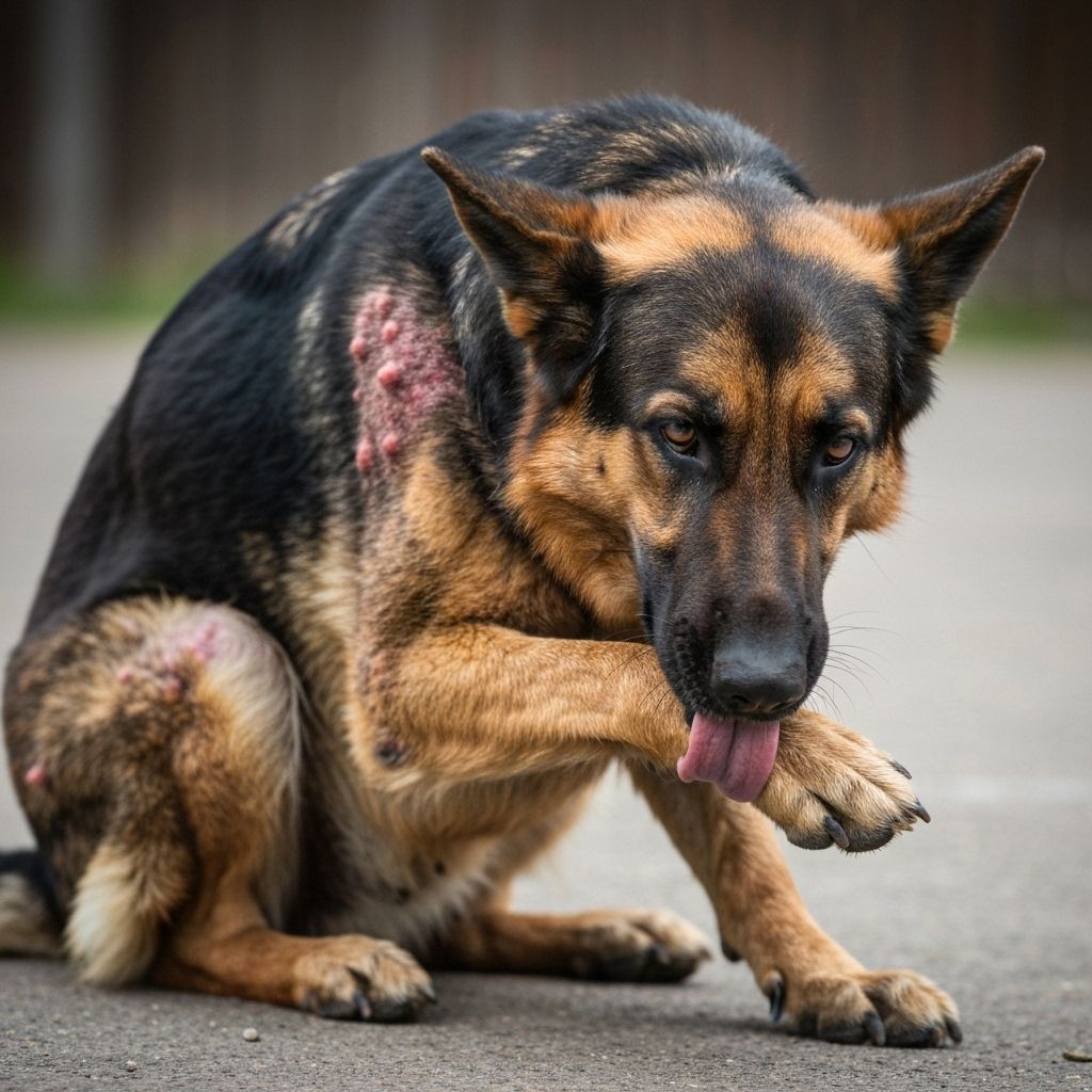 Pet com lambedura das patas